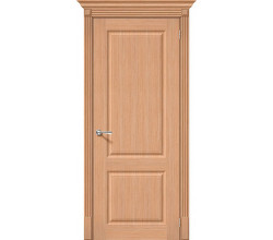 Дверь межкомнатная шпонированная «Статус-12» Дуб Ф-05 (Шпон файн-лайн) глухая