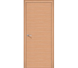 Дверь межкомнатная шпонированная «Соло 0.H» Ф-05 (Дуб) (Шпон файн-лайн) глухая