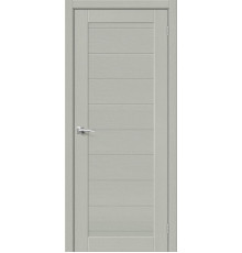 Дверь межкомнатная из эко шпона «Браво-21» Grey Wood глухая