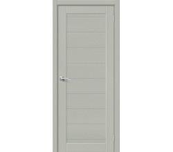 Дверь межкомнатная из эко шпона «Браво-21» Grey Wood глухая