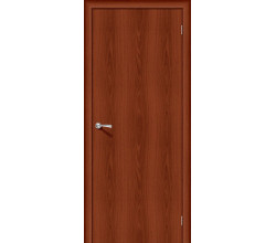 Ламинированная межкомнатная дверь «Гост-0» (C усилением) Л-11 (ИталОрех) глухая