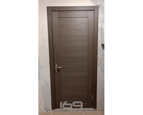 Дверь межкомнатная из эко шпона «Браво-21» Wenge Melinga глухая