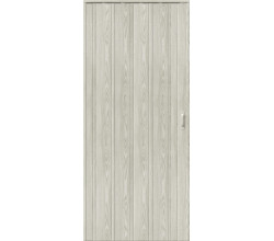 Дверь межкомнатная из ПВХ складная «ДСК 007» Серый Ясень