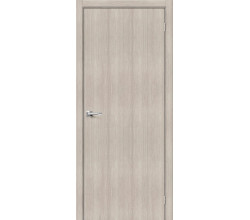 Дверь межкомнатная из эко шпона «Браво-0» Cappuccino Melinga глухая