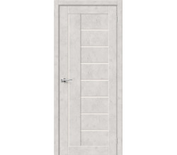 Дверь межкомнатная из эко шпона «Браво-29» Look Art остекление Magic Fog