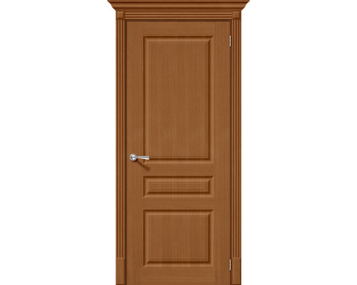Дверь межкомнатная шпонированная «Статус-14» Орех Ф-11 (Шпон файн-лайн) глухая
