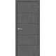 Дверь межкомнатная из эко шпона «Граффити-1» Slate Art глухая