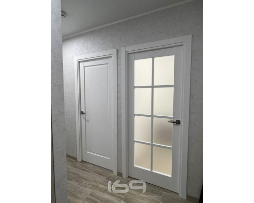 Дверь межкомнатная «Прима-10» White Matt глухая