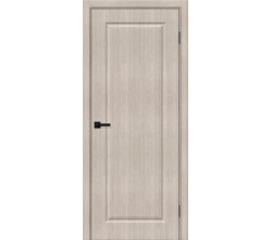 Дверь межкомнатная из эко шпона «Скинни-10» Cappuccino Melinga глухая