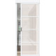 Дверь раздвижная «Твигги-11.3» White Silk остекление Magic Fog