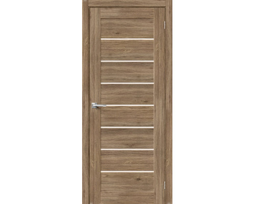 Дверь межкомнатная из эко шпона «Браво-22» Original Oak остекление Magic Fog