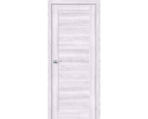 Дверь межкомнатная из эко шпона «Браво-21» Riviera Ice глухая