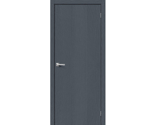 Дверь межкомнатная из эко шпона «Браво-0» Stormy Wood глухая