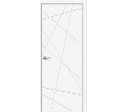 Дверь межкомнатная «Граффити-5.Д.П» White Silk глухая