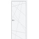 Дверь межкомнатная «Граффити-5.Д.П» White Silk глухая