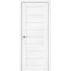 Дверь межкомнатная из эко шпона «Браво-21» Snow Melinga глухая