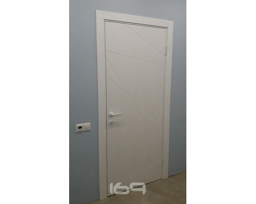 Дверь межкомнатная крашенная «Граффити-5» Whitey (Эмаль) глухая