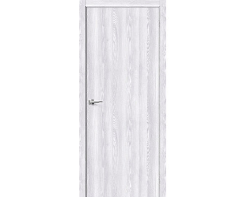 Дверь межкомнатная из эко шпона «Браво-0» Riviera Ice глухая