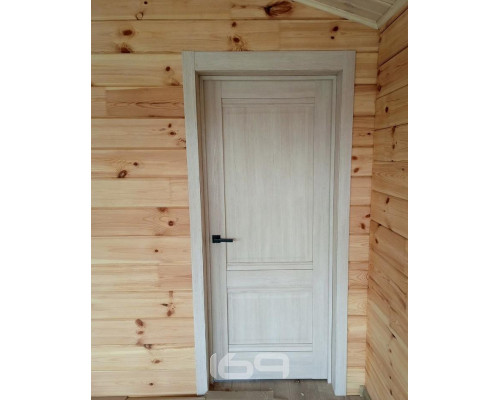 Дверь межкомнатная из эко шпона «Прима-2» Cappuccino Melinga глухая