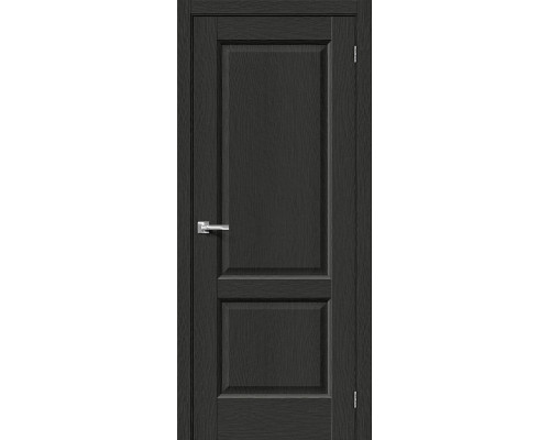 Дверь межкомнатная из эко шпона «Неоклассик-32» Stormy Wood глухая