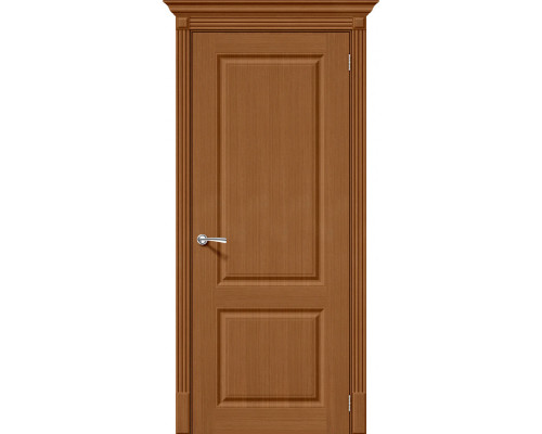 Дверь межкомнатная шпонированная «Статус-12» Орех Ф-11 (Шпон файн-лайн) глухая