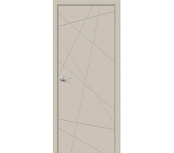 Дверь межкомнатная крашенная «Граффити-5» Creamy (Эмаль) глухая