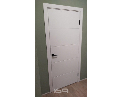 Дверь межкомнатная крашенная «Граффити-2» Whitey (Эмаль) глухая