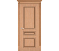 Дверь межкомнатная шпонированная «Стиль» Дуб (Шпон файн-лайн) глухая