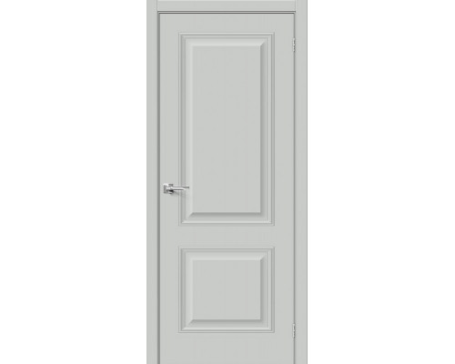 Дверь межкомнатная «Классик-12» Grey Silk глухая