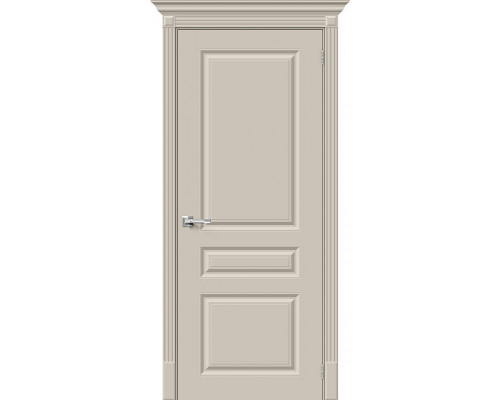 Дверь межкомнатная крашенная «Скинни-14» Creamy (Эмаль) глухая