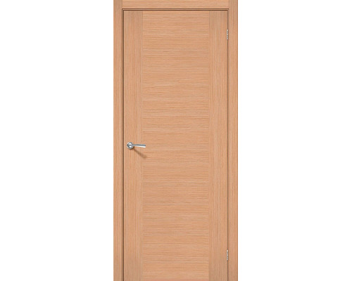 Дверь межкомнатная шпонированная «Рондо» Дуб Ф-05 (Шпон файн-лайн) глухая