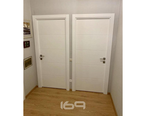 Дверь межкомнатная крашенная «Граффити-2» Whitey (Эмаль) глухая