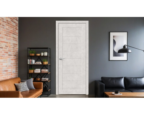 Дверь межкомнатная из эко шпона «Браво-21» Look Art глухая