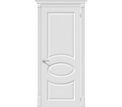 Дверь межкомнатная крашенная «Скинни-20» Whitey (Эмаль) глухая