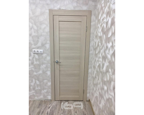 Дверь межкомнатная из эко шпона «Браво-21» Cappuccino Melinga глухая