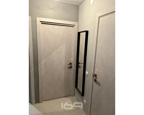 Дверь межкомнатная из эко шпона «Браво-0» Look Art глухая