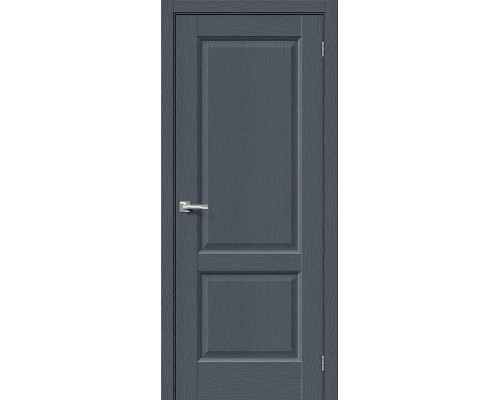 Дверь межкомнатная из эко шпона «Неоклассик-32» Stormy Wood глухая