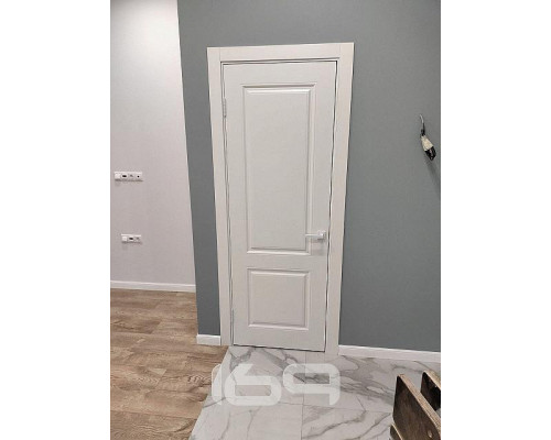 Дверь межкомнатная крашенная «Скинни-12» Whitey (Эмаль) глухая