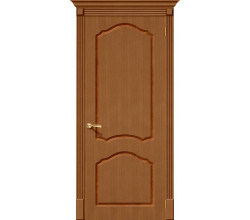 Дверь межкомнатная шпонированная «Каролина» Орех (Шпон файн-лайн) глухая