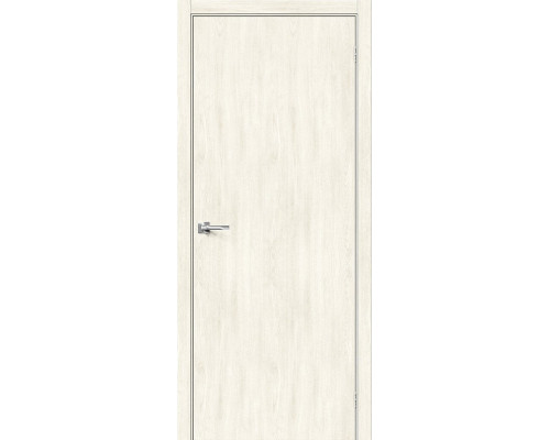 Дверь межкомнатная из эко шпона «Браво-0» Nordic Oak глухая