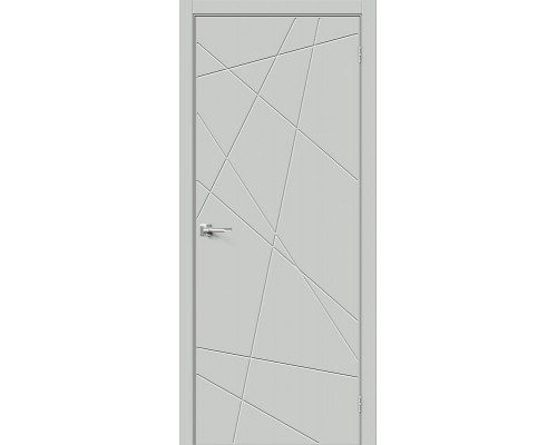 Дверь межкомнатная «Граффити-5.Д.П» Grey Silk глухая