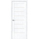 Дверь межкомнатная из эко шпона «Браво-22» Snow Art остекление Magic Fog
