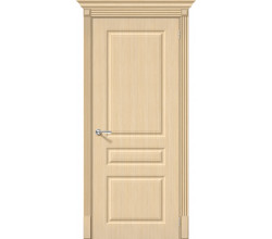 Дверь межкомнатная шпонированная «Статус-14» Ф-22 (БелДуб) (Шпон файн-лайн) глухая