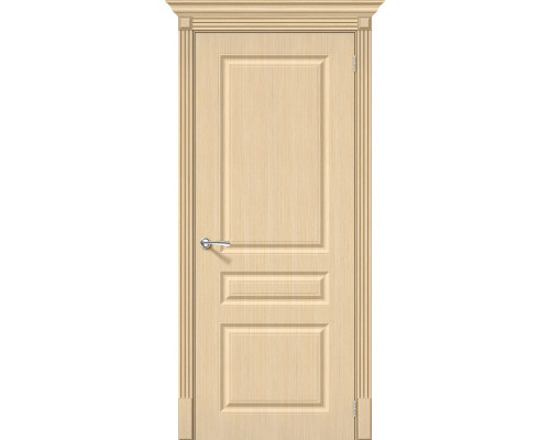 Дверь межкомнатная шпонированная «Статус-14» Ф-22 (БелДуб) (Шпон файн-лайн) глухая