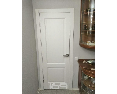 Дверь межкомнатная «Прима-12» White Matt глухая