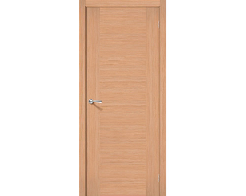 Дверь межкомнатная шпонированная «Рондо» Дуб (Шпон файн-лайн) глухая