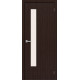 Ламинированная межкомнатная дверь «Гост-9» Л-13 (Венге) остекление Magic Fog