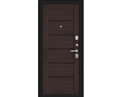 Дверь входная металлическая «Прайм Kale» Almon 28/Wenge Veralinga
