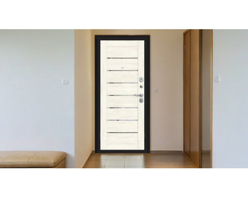 Дверь входная металлическая «Прайд Kale» Graphite Pro/Nordic Oak