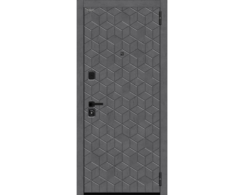 Дверь входная металлическая «Кьюб» (RBE) Slate Art/Snow Art